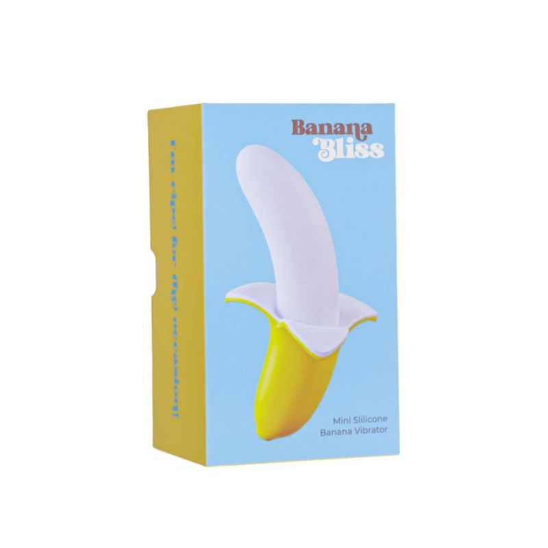 Banana Bliss 13cm Silicone Slimline Vibrator Massager - Adult Toys