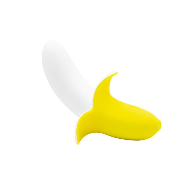 Banana Bliss 13cm Silicone Slimline Vibrator Massager - Adult Toys