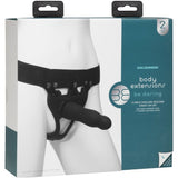 Be Daring 7in Bulbed Dong 2 Pc Hollow Silicone Strap - On Set - Adult Toys