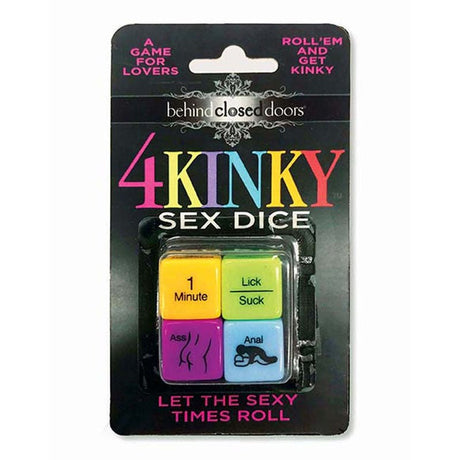 Behind Closed Doors - 4 Kinky Sex Dice - Dice Game for Couples - GAMES