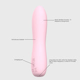 Bella Silicone 140mm Bullet Massager Pink - Adult Toys