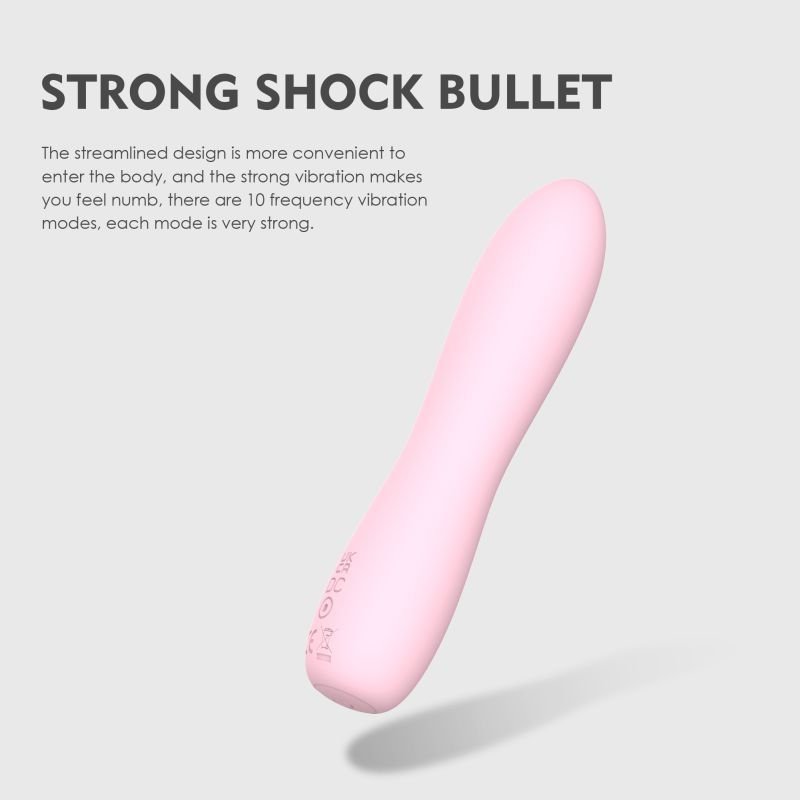 Bella Silicone 140mm Bullet Massager Pink - Adult Toys