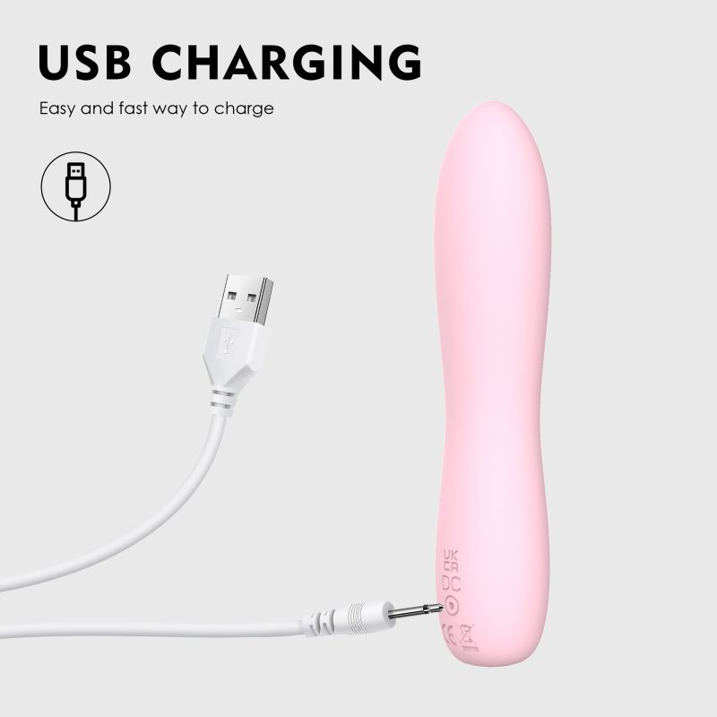 Bella Silicone 140mm Bullet Massager Pink - Adult Toys