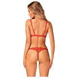 Bergamore 2 Pc Set Red - Lingerie