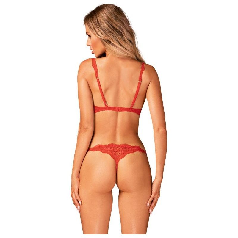 Bergamore 2 Pc Set Red - Lingerie
