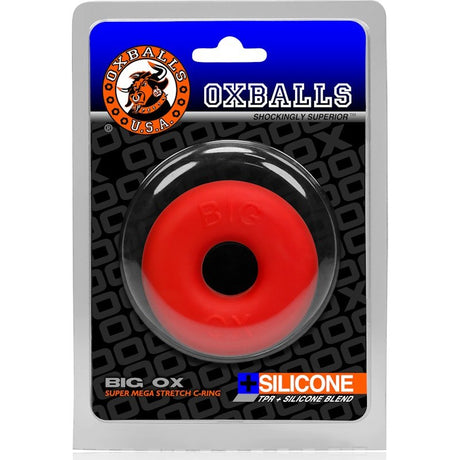 Big Ox Cockring Red Ice - Adult Toys