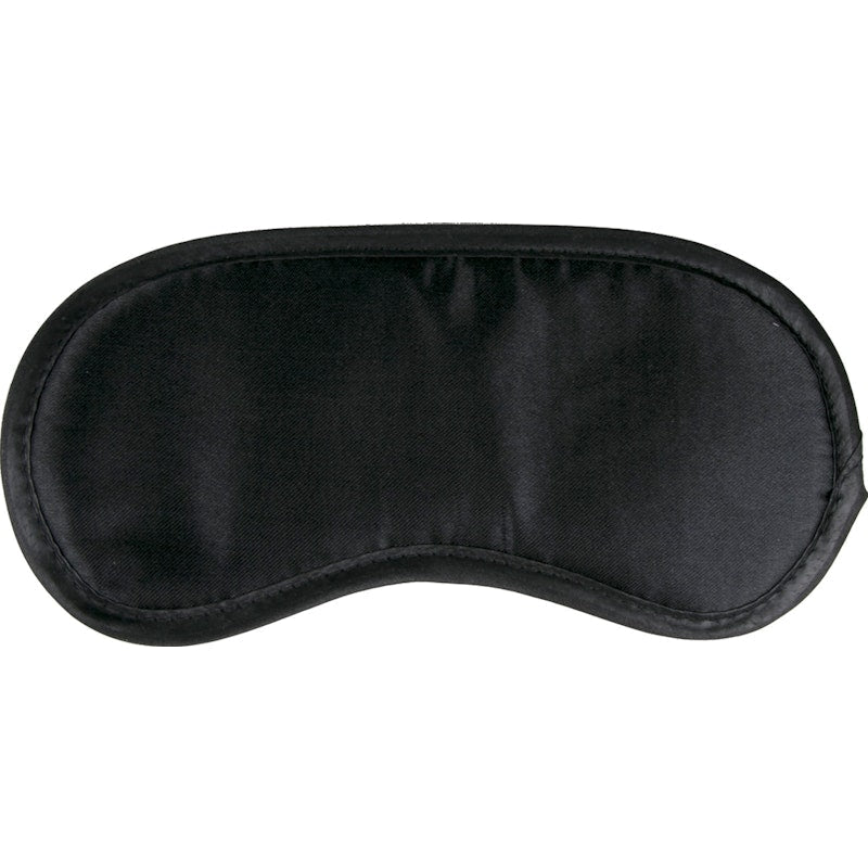 Black Satin Eye Mask - Adult Toys