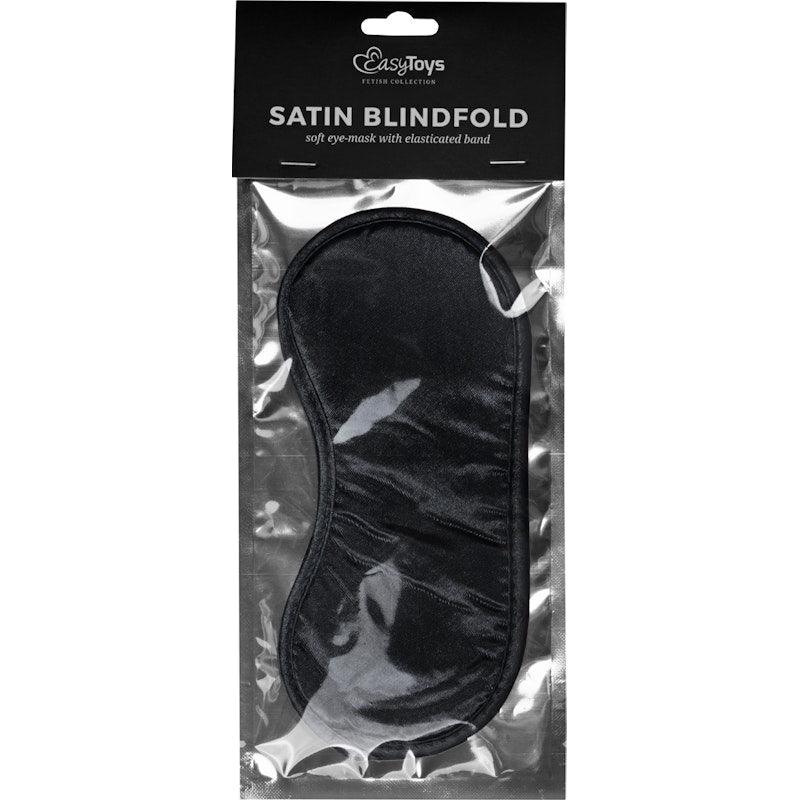 Black Satin Eye Mask - Adult Toys
