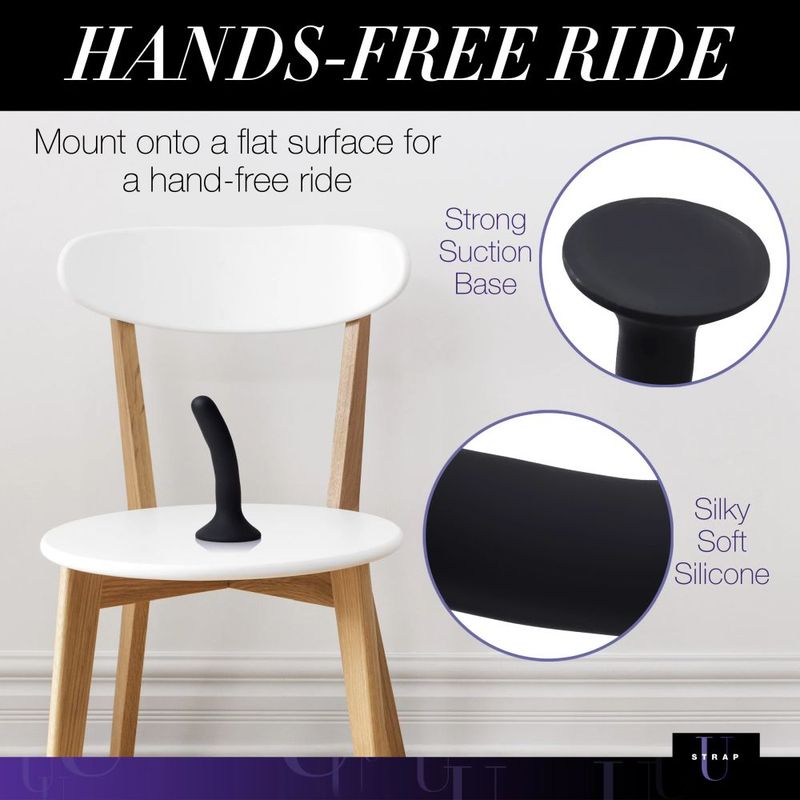 Black Silicone Strap-On Dildo Small - Adult Toys
