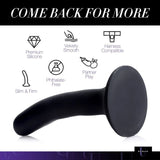 Black Silicone Strap-On Dildo Small - Adult Toys