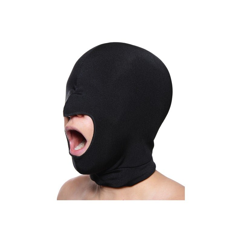 Blow Hole Open Mouth Spandex Hood - Adult Toys