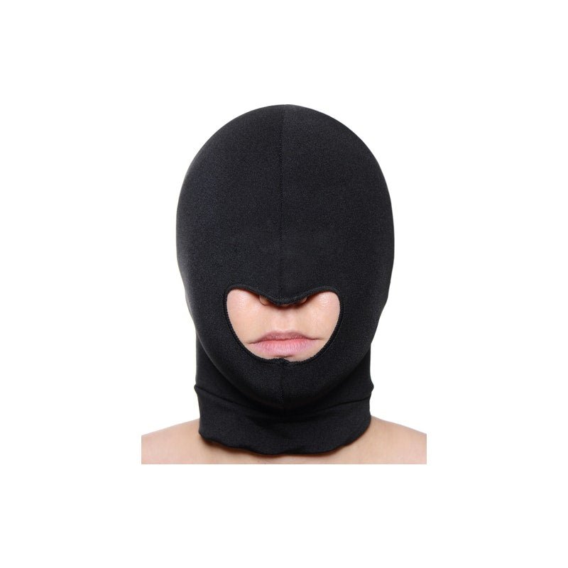 Blow Hole Open Mouth Spandex Hood - Adult Toys