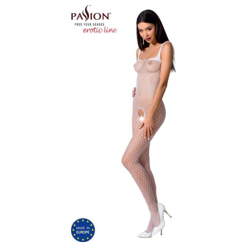Bodystocking BS071 White - Lingerie