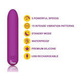 Bombshell 5 Speed 9.5cm USB Mighty Bullet Berry - Naughty by Nature Adult Store