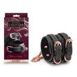Bondage Couture Ankle Cuffs - Black - Black Restraints - BONDAGE - TOYS