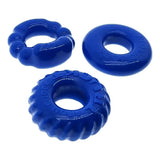 Bonemaker 3 Pc Cockring Set Pool Blue - Naughty by Nature Adult Store