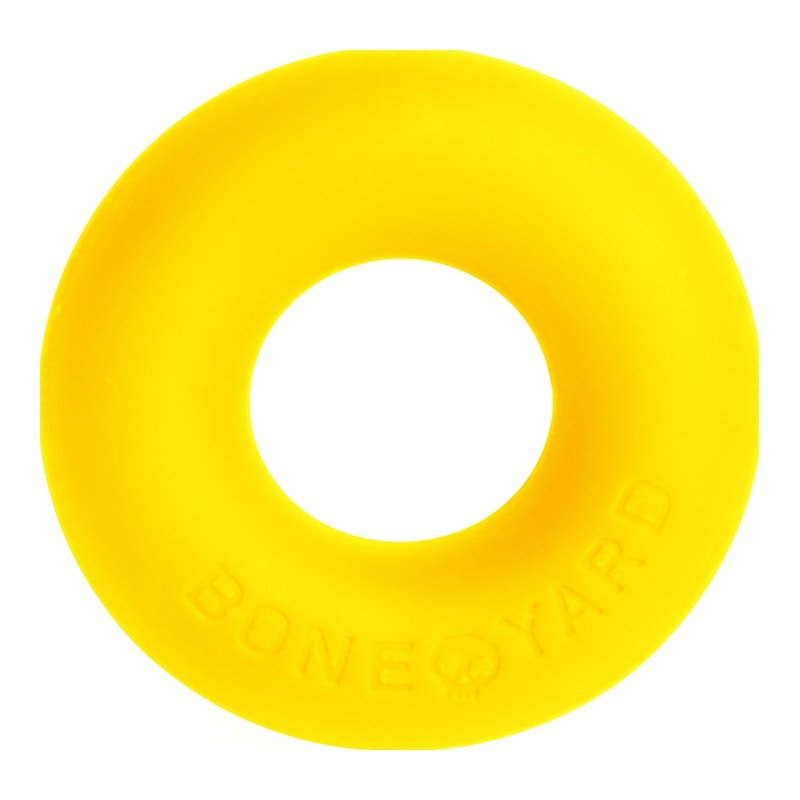 Boneyard Ultimate Silicone Cock Ring – Yellow Durable Stretch Ring - Adult Toys