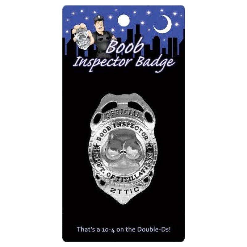 Boob Inspector Badge - Naughty by Nature Adult Store