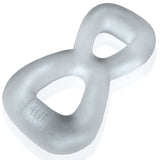 Boomerang Double Cockring Ball Stretcher Clear - Adult Toys