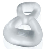 Boomerang Double Cockring Ball Stretcher Clear - Adult Toys