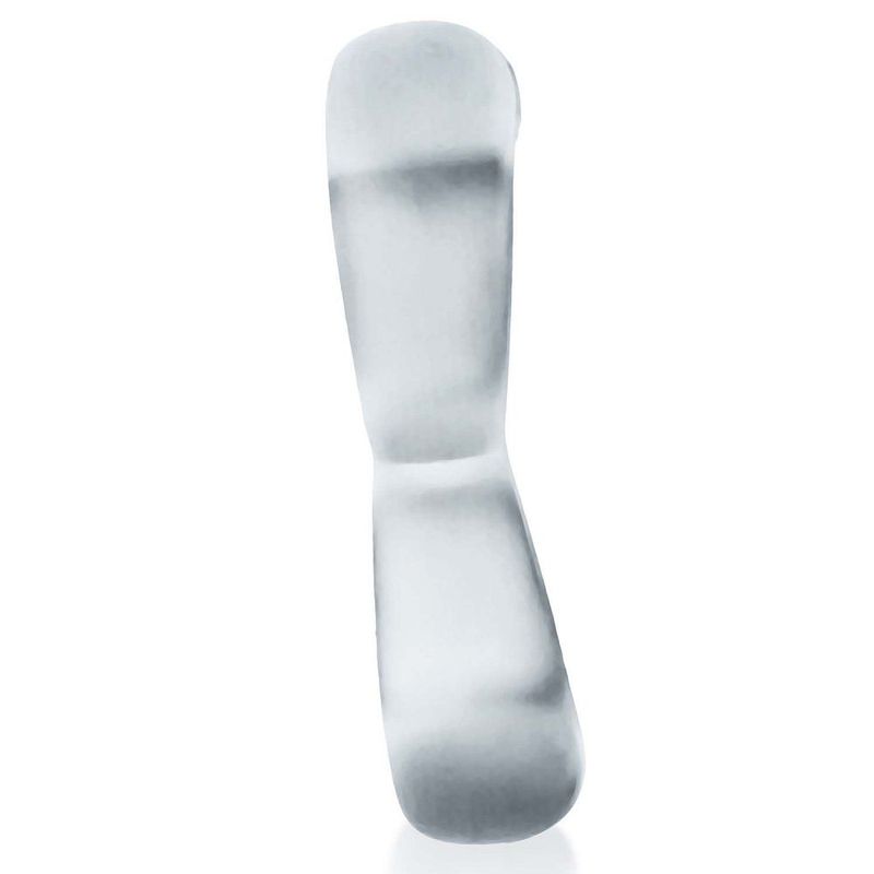 Boomerang Double Cockring Ball Stretcher Clear - Adult Toys