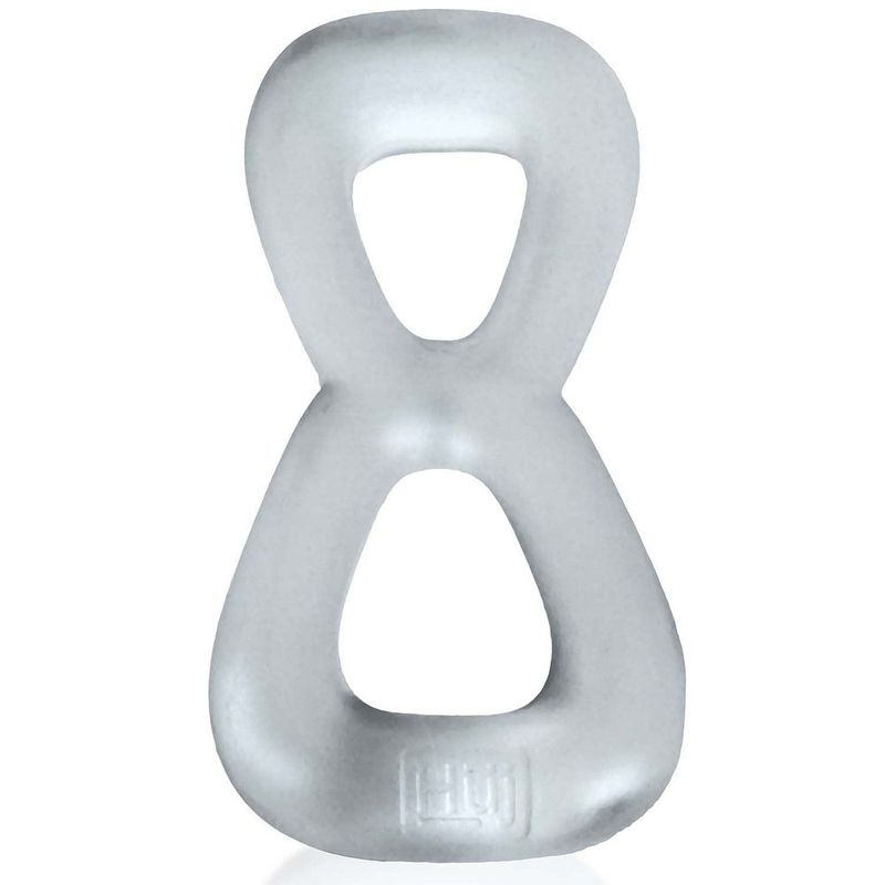 Boomerang Double Cockring Ball Stretcher Clear - Adult Toys