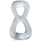 Boomerang Double Cockring Ball Stretcher Clear - Adult Toys