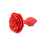 Booty Bloom Silicone Rose Plug Medium Red - Naughty by Nature Adult Store