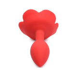 Booty Bloom Silicone Rose Plug Medium Red - Naughty by Nature Adult Store