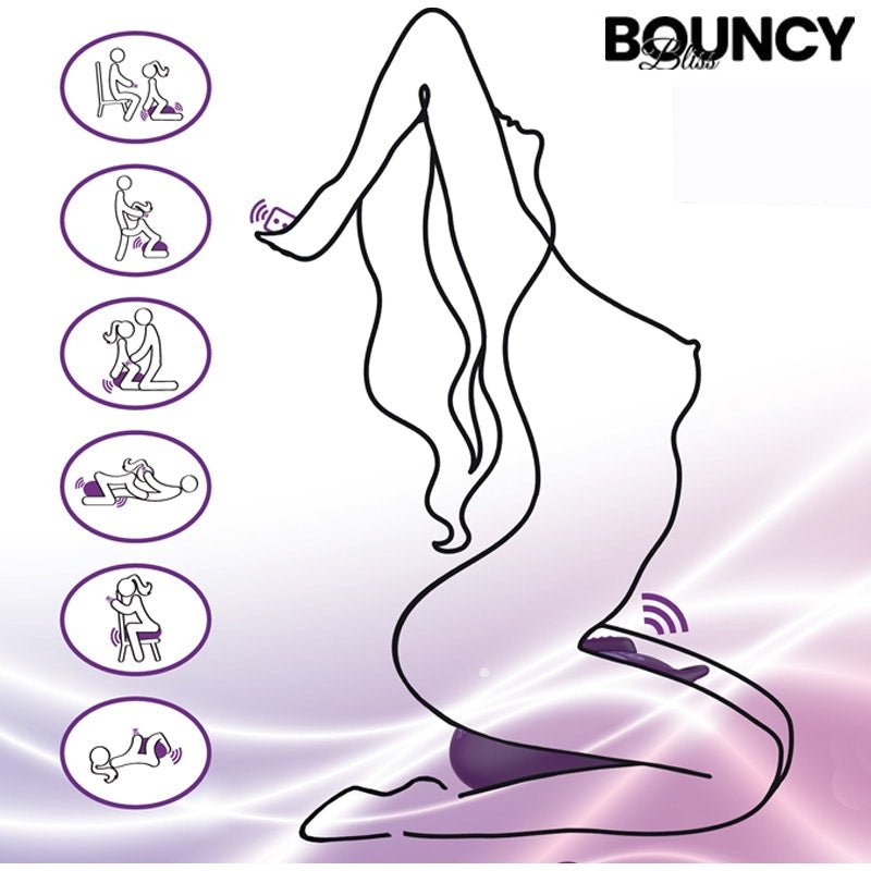 Bouncy Bliss Classic Inflatable Sit - On Vibrator - Adult Toys