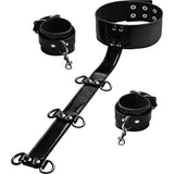 Bound Around Neck to Wrist Restraints - Adult Toys