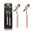Bound Nipple Clamps - D2 - Rose Gold - Rose Gold Nipple Clamps - Set of 2 - BONDAGE - TOYS