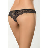 Brazilian Open Crotch Panty Black - Lingerie