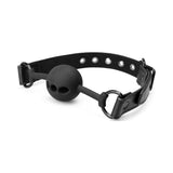 Breathable Silicone Ball Gag Black - Naughty by Nature Adult Store