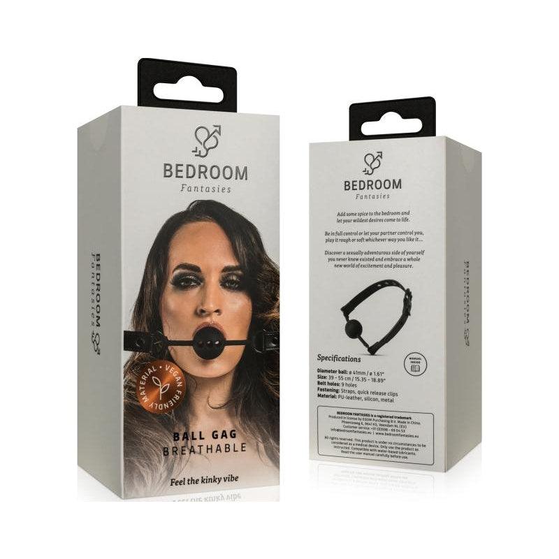 Breathable Silicone Ball Gag Black - Naughty by Nature Adult Store