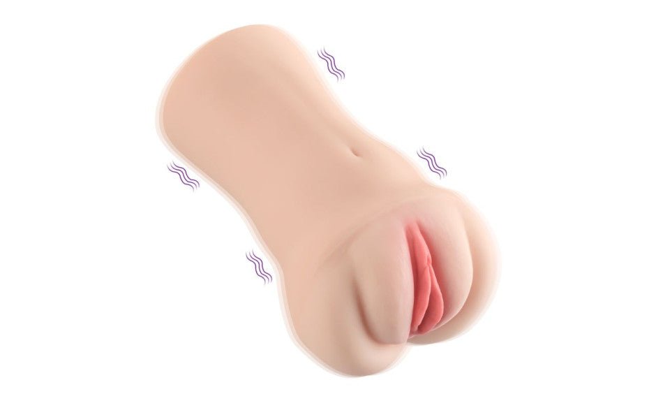 Brenna Dual Density 3 Speed 7 Mode Vibrating Realistic Masturbator - Adult Toys