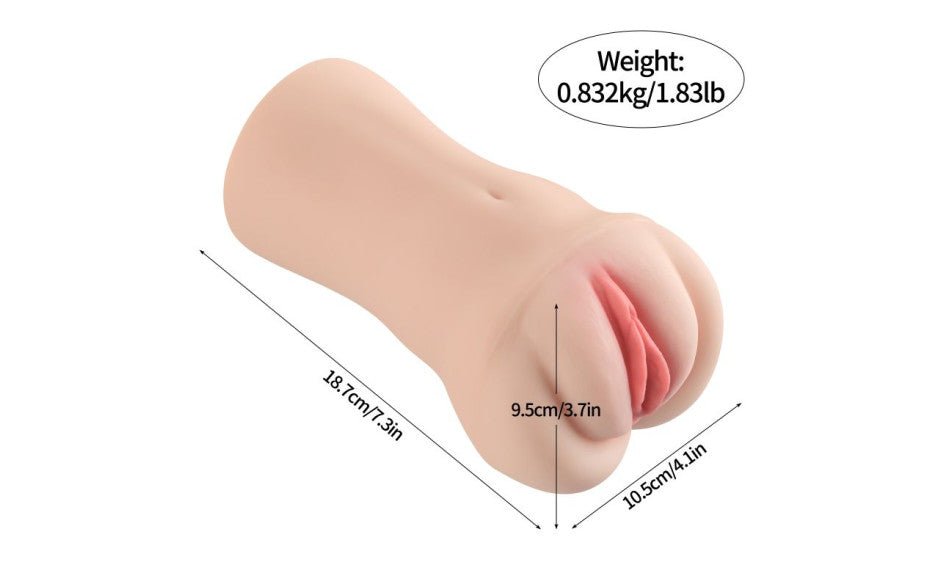 Brenna Dual Density 3 Speed 7 Mode Vibrating Realistic Masturbator - Adult Toys