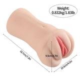 Brenna Dual Density 3 Speed 7 Mode Vibrating Realistic Masturbator - Adult Toys