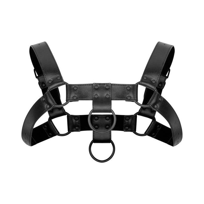 Bruno Bondage Harness Black - Adult Toys