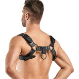 Bruno Bondage Harness Black - Adult Toys