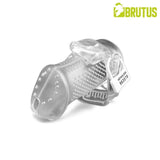 Brutus Airmesh Chastity Cage Clear - Adult Toys