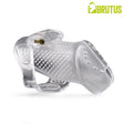 Brutus Airmesh Chastity Cage Clear - Adult Toys