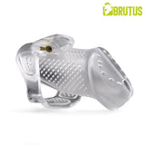 Brutus Airmesh Chastity Cage Clear - Adult Toys