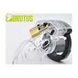 Brutus Alpha Chastity Cage Clear - Adult Toys