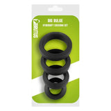 Brutus Big Bulge Silicone Cock Ring 4 Pc Set - Adult Toys