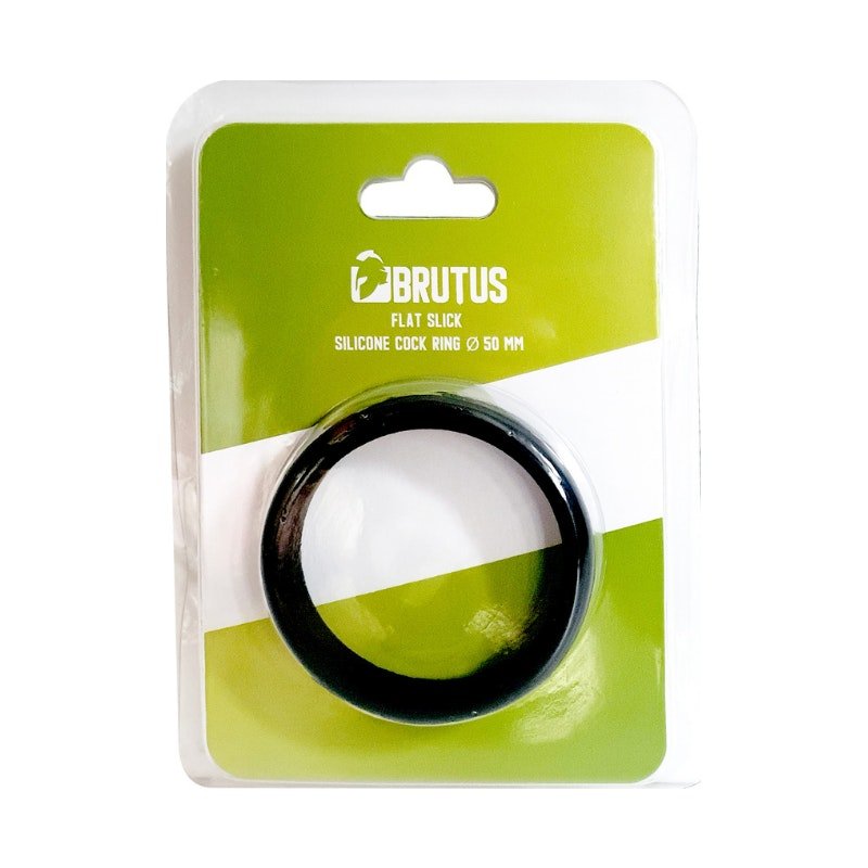 Brutus Flat Slick Cock Ring 50mm - Adult Toys