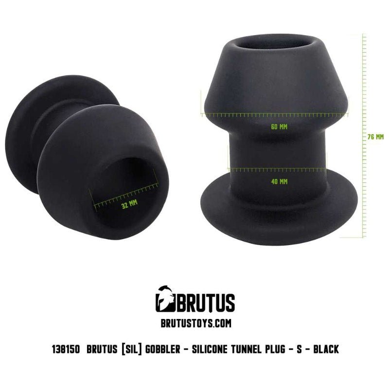 Brutus Gobbler Silicone Tunnel Plug S - Adult Toys