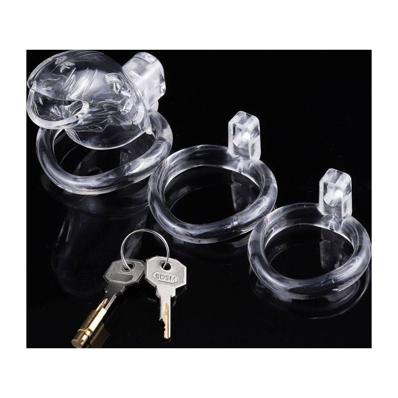 Brutus Shark Chastity Cage Clear - Adult Toys