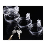 Brutus Shark Chastity Cage Clear - Adult Toys