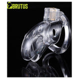 Brutus Shark Chastity Cage Clear - Adult Toys